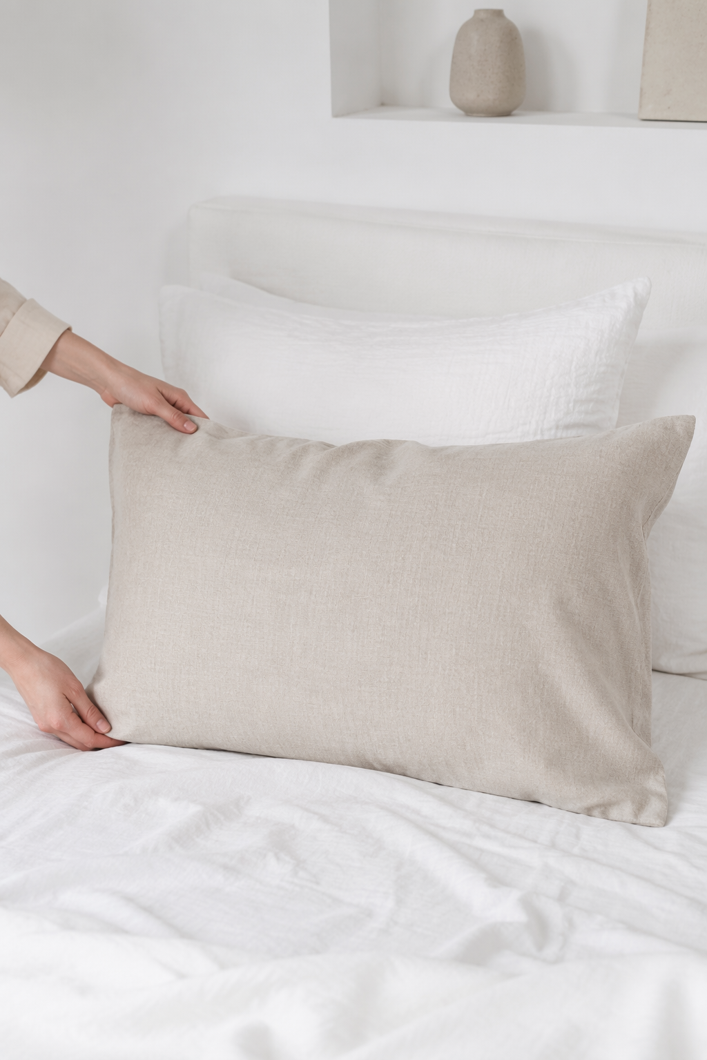 Natural linen sheet set (4 pcs)