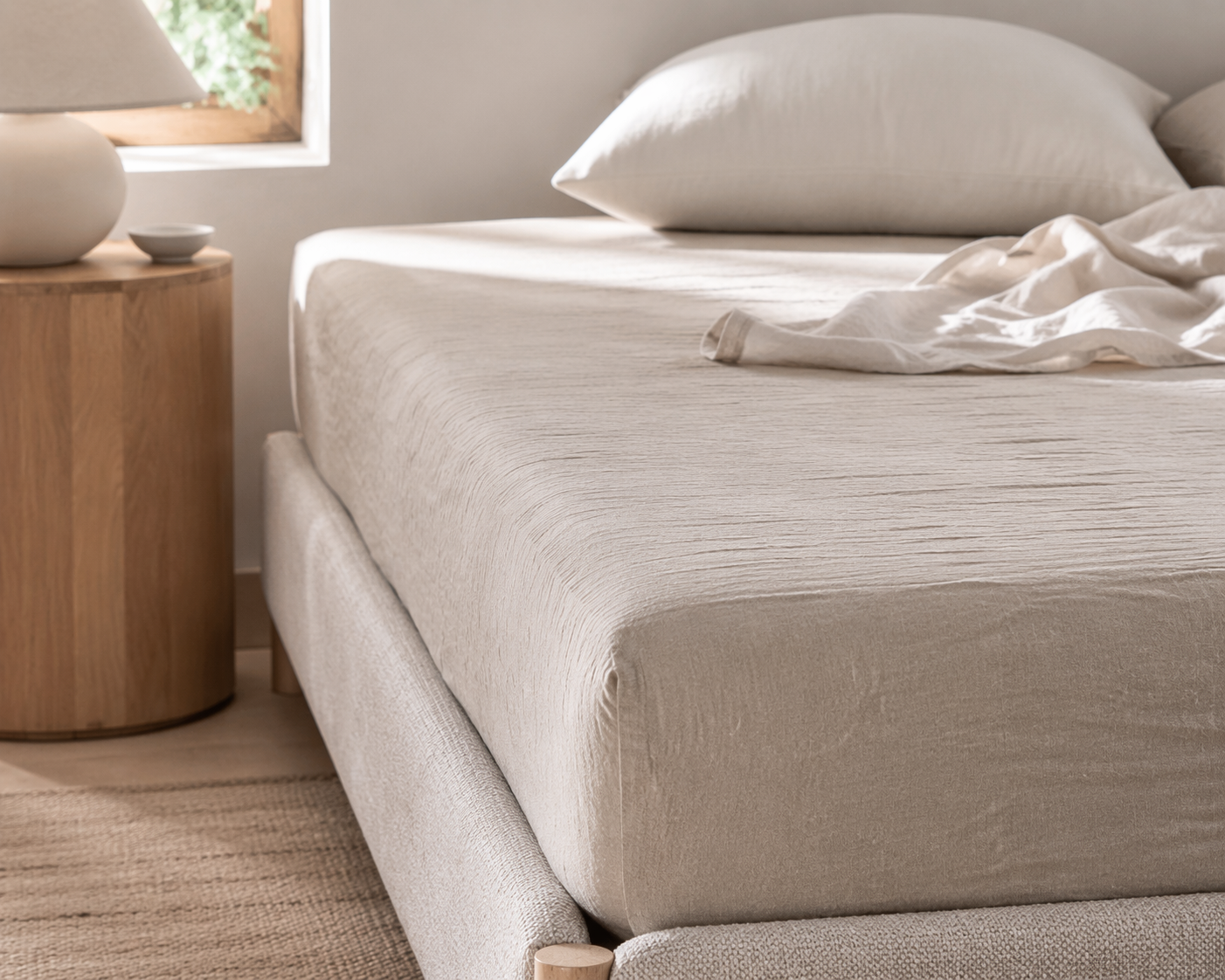 Natural linen sheet set (4 pcs)