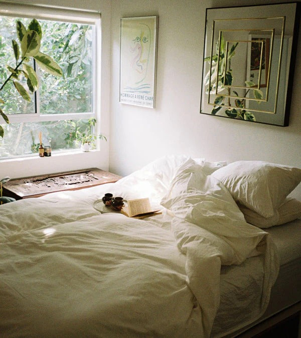 Natural linen sheet set (4 pcs)